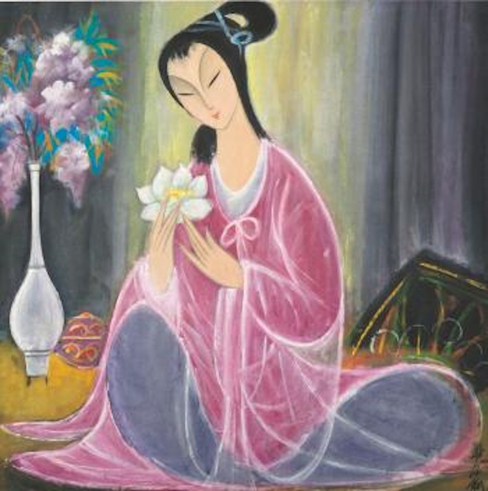 Lady in Purple by Lin Fengmian