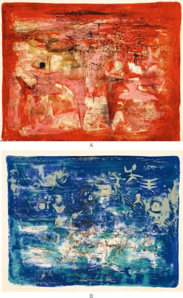 A: Forêt Perdu; B: Abandoned Field by Zao Wou-Ki