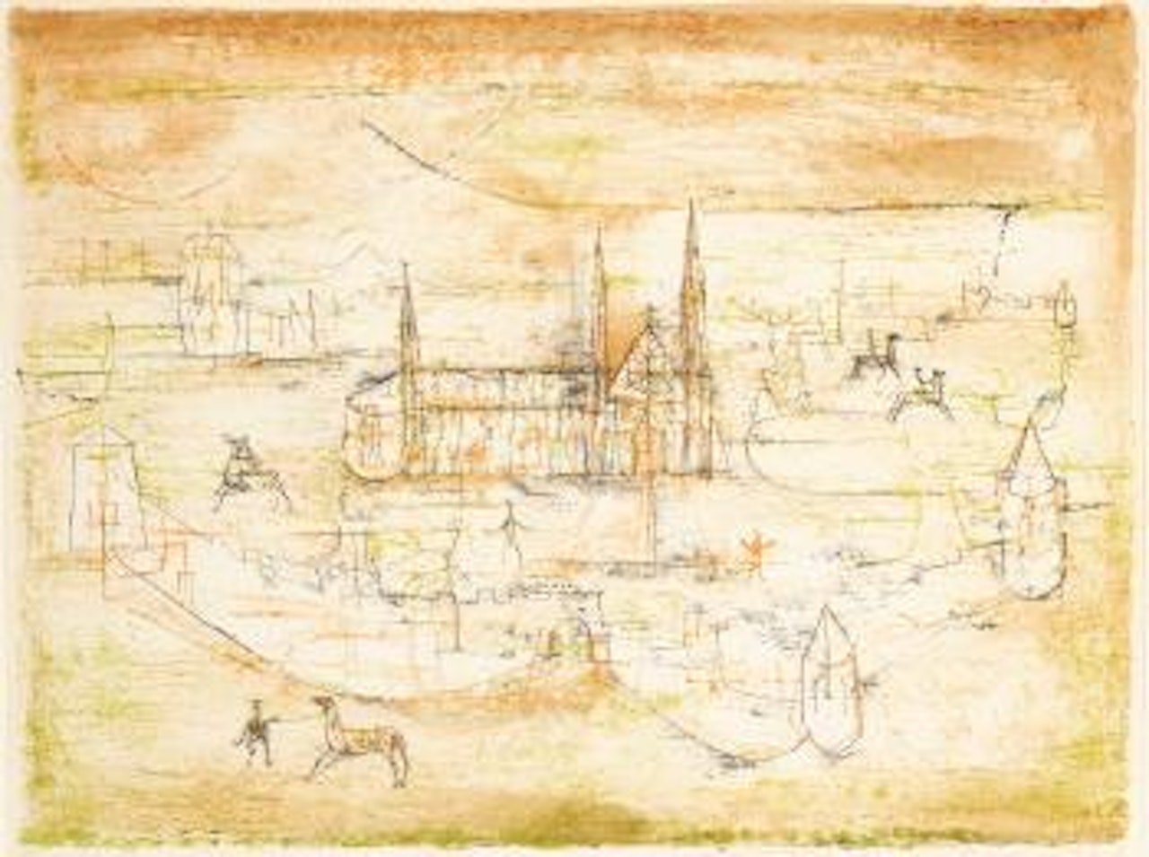 The old Town by Zao Wou-Ki