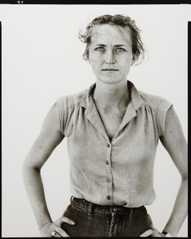 Peggy Daniels, cashier, Giddings, TX, May 7, 1981 by Richard Avedon