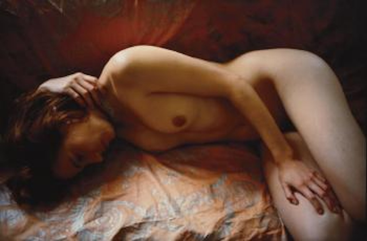 Amanda on my Fortuny by Nan Goldin