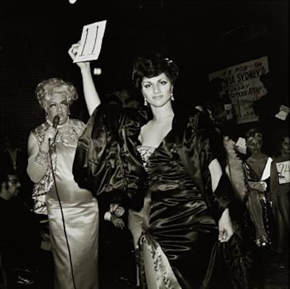 Colette modeling in the Beauty Parade, Boston by Nan Goldin