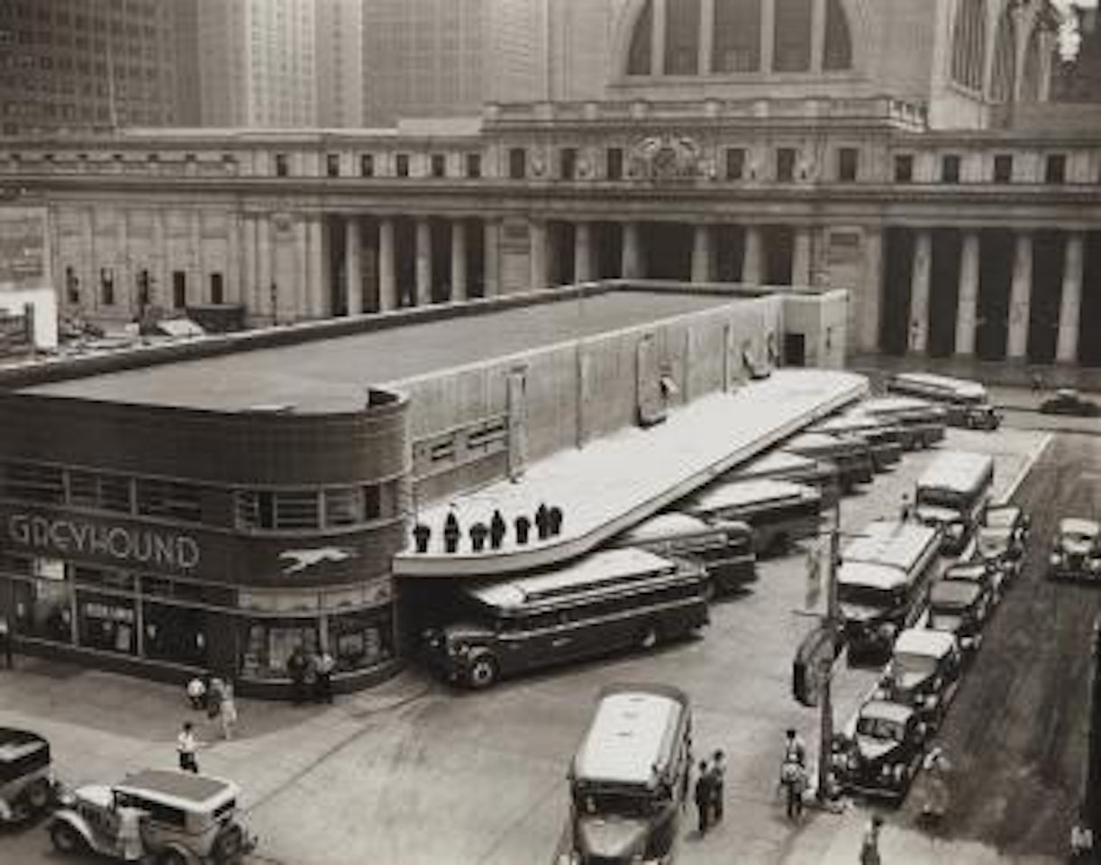 Greyhound Bus Terminal, 33rd and 34th Street Station, 7th and 8th Avenue, Manhattan by Berenice Abbott