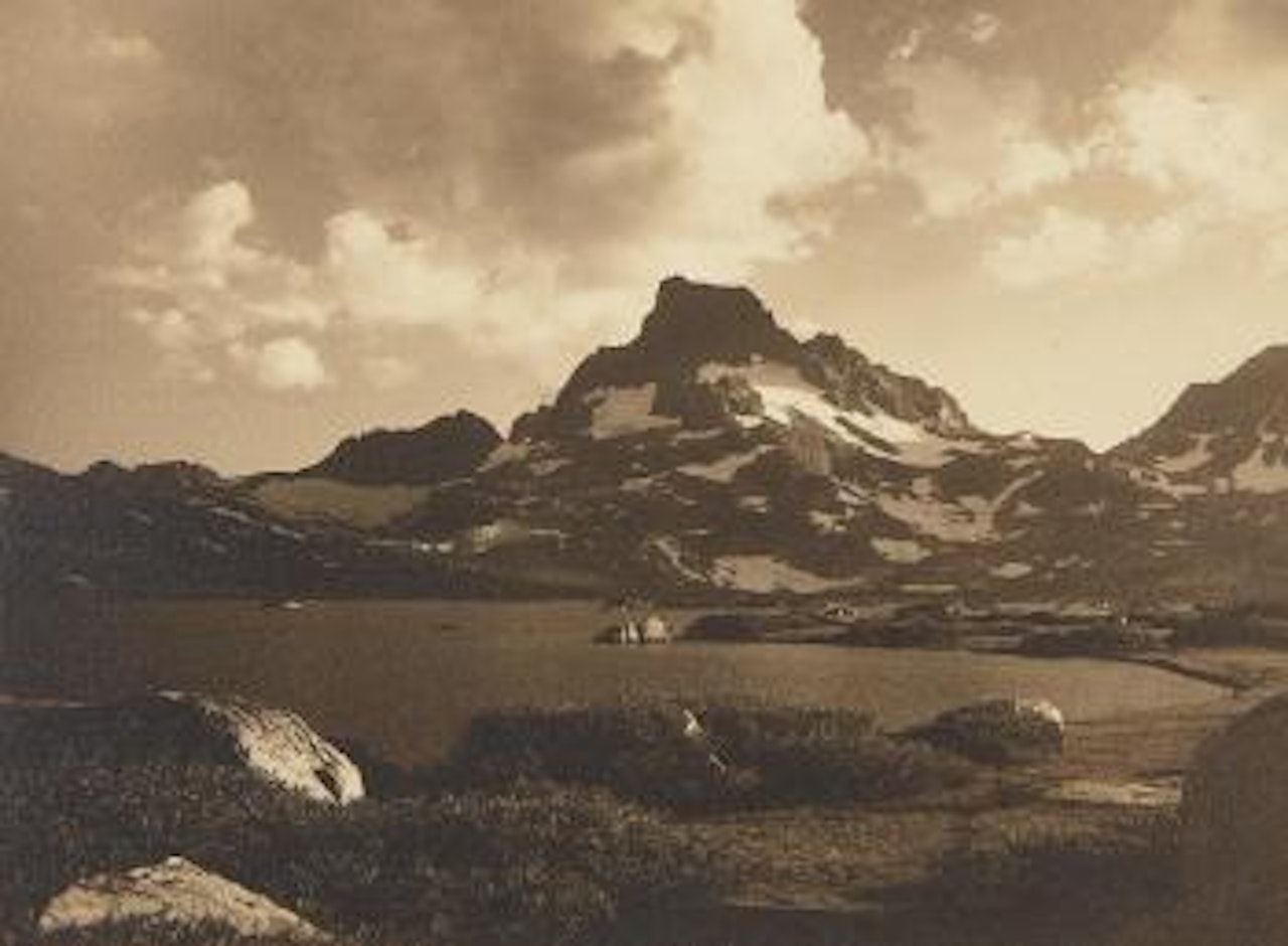 Banner Peak at Sunset from the Shore of Thousand Island Lake, Mono County, California by Ansel Adams