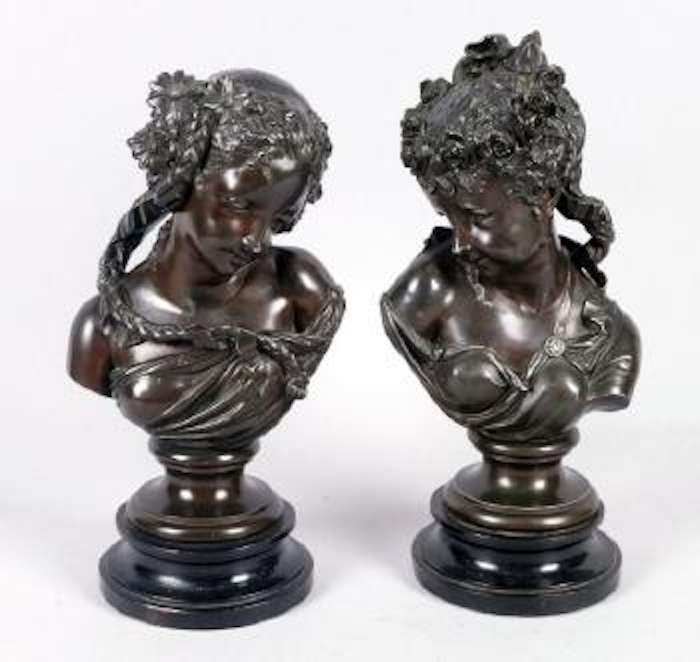 Le réveil; Le Sommeil by Albert-Ernest Carrier-Belleuse