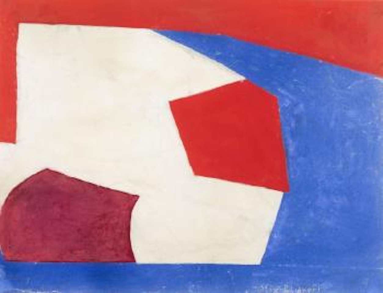 Bleu, rouge, blanc by Serge Poliakoff