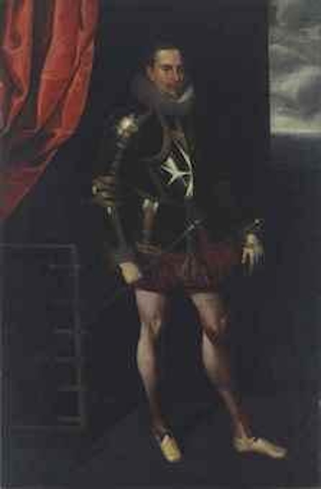 Portrait of Don Garsia Sarminiento de Acuña, Knight of Malta, Captain of the Guard of the Kingdom of Sicily by Spanish School