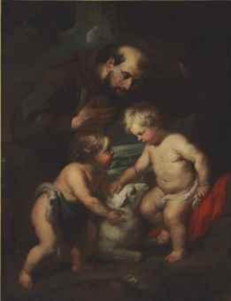 The Christ Child and the infant Saint John the Baptist with Saint Francis and a lamb by Peter Paul Rubens