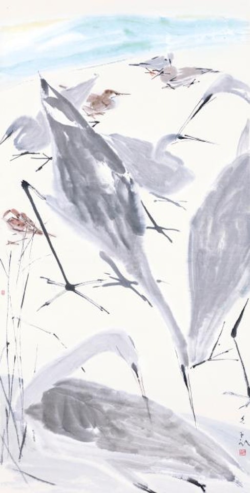 Cranes by Chen Wen Hsi
