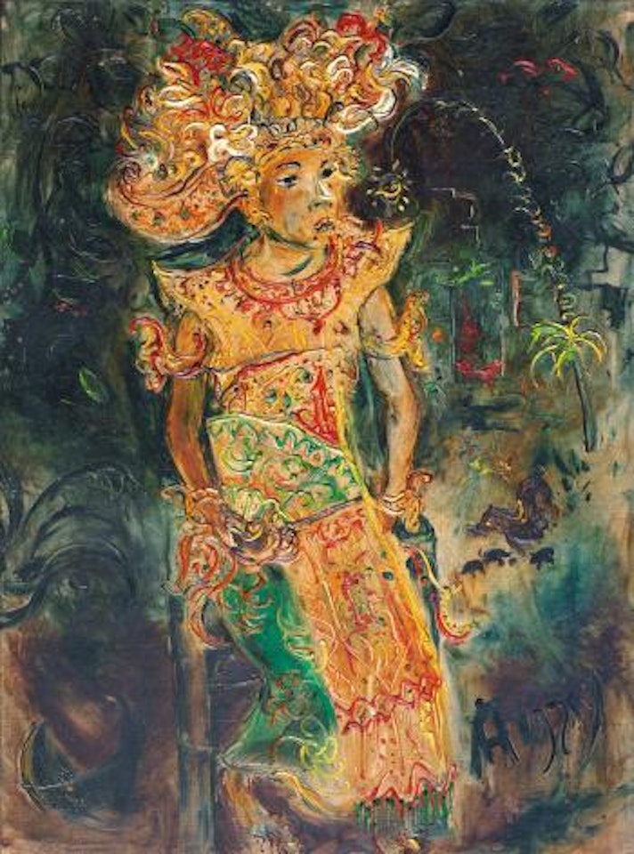 Penari Legong (Legong Dancer) by Affandi