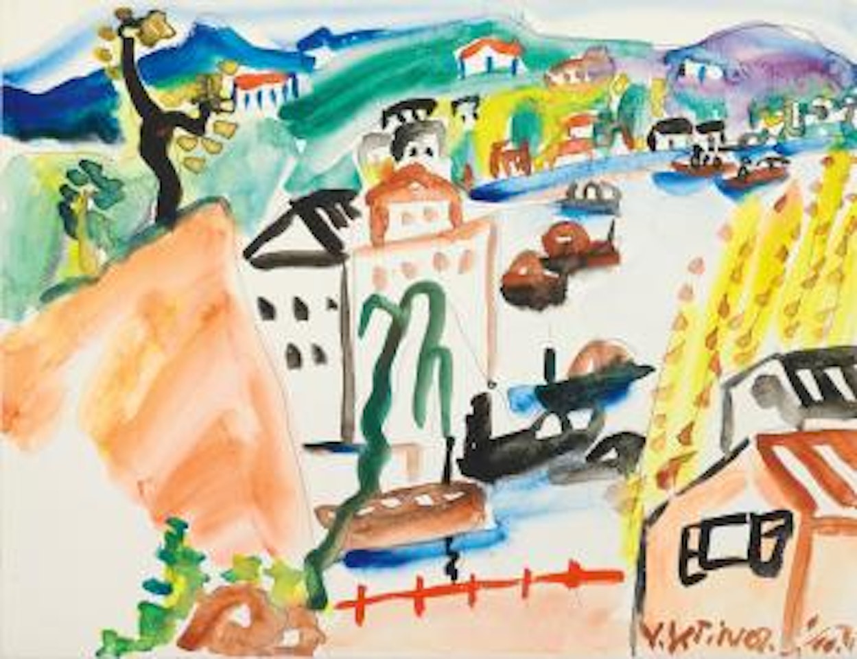 Hong Kong Scenery by Ding Yanyong