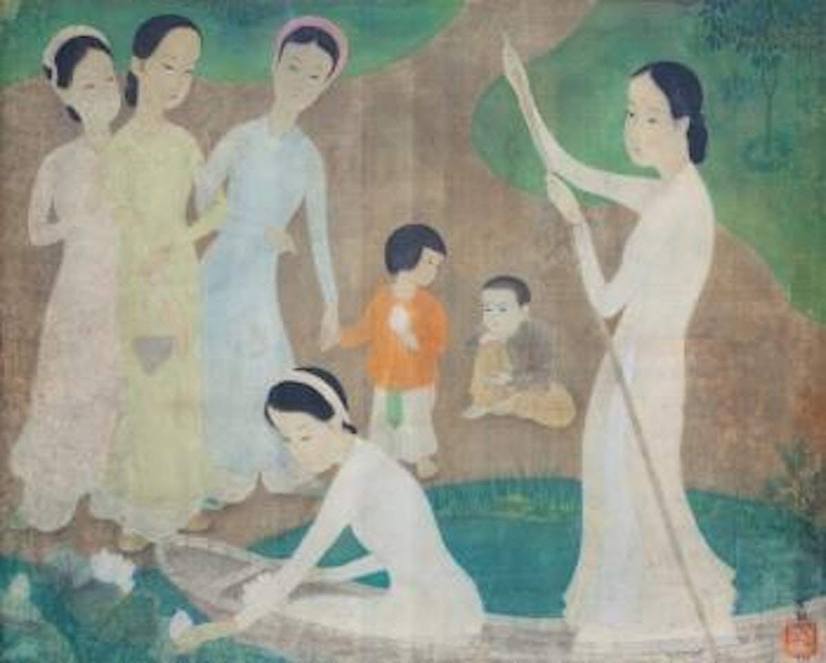 Cueillette De Nénuphars (Picking Lilies) by Mai Trung Thu