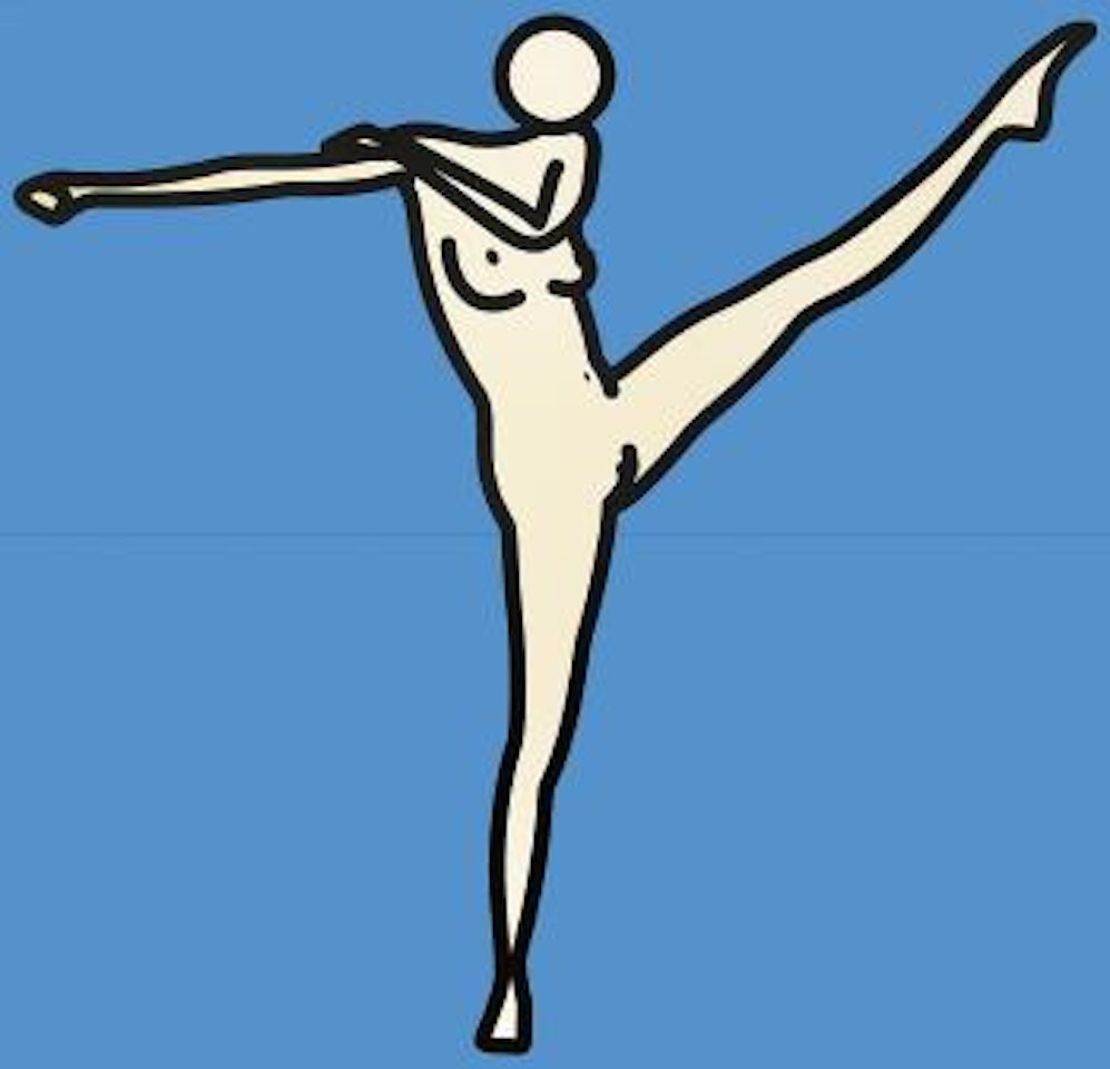 Caterina nude. 10 by Julian Opie