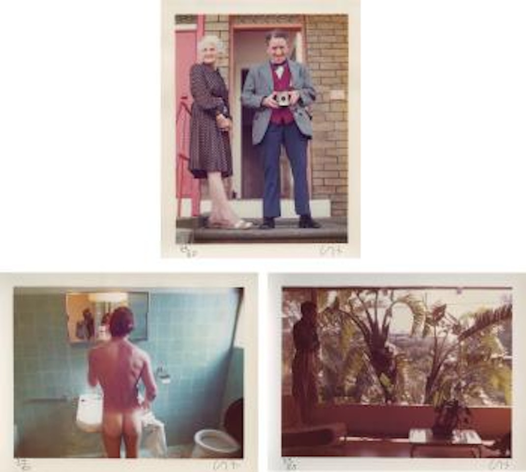 Three Works: (i) My Parents, Bradford, 1975; (ii) Peter Washing, Belgrade, 1970; (iii) Hollywood Window, 1973 by David Hockney