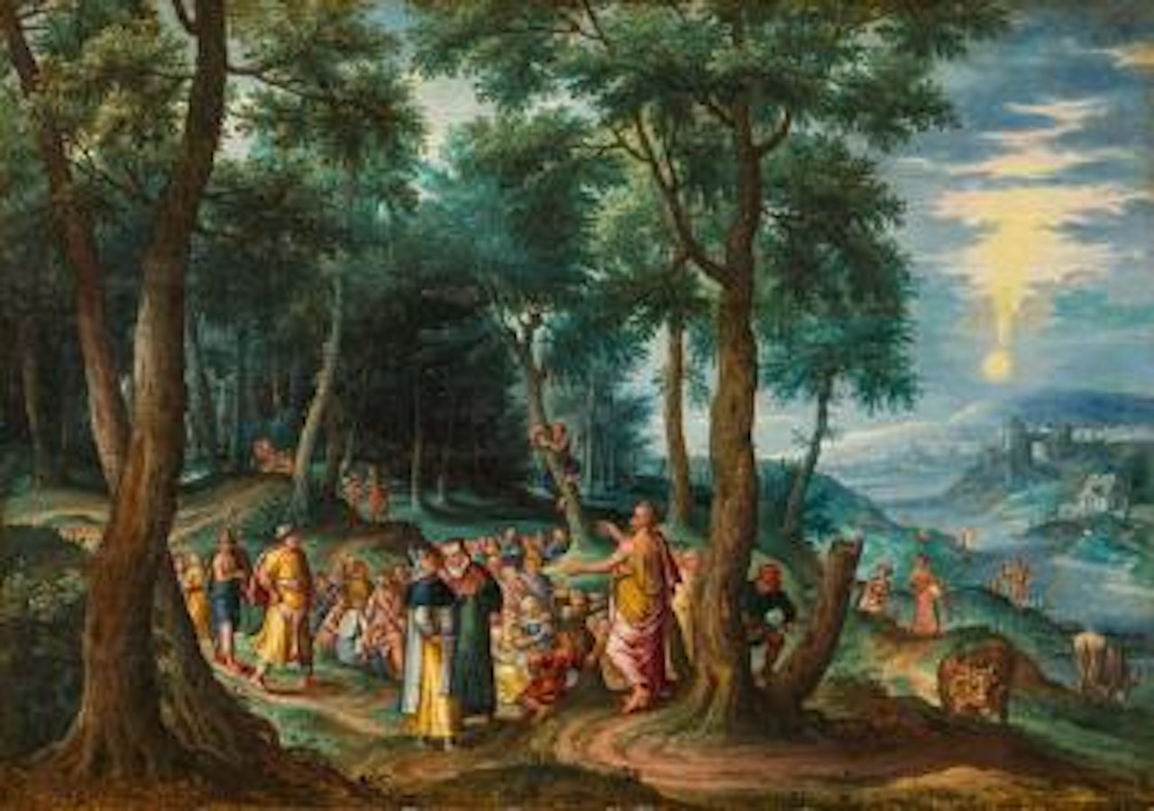 The Preaching of Saint John the Baptist by Flemish School