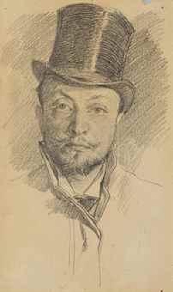 Autoportrait au chapeau, en buste by Giovanni Boldini