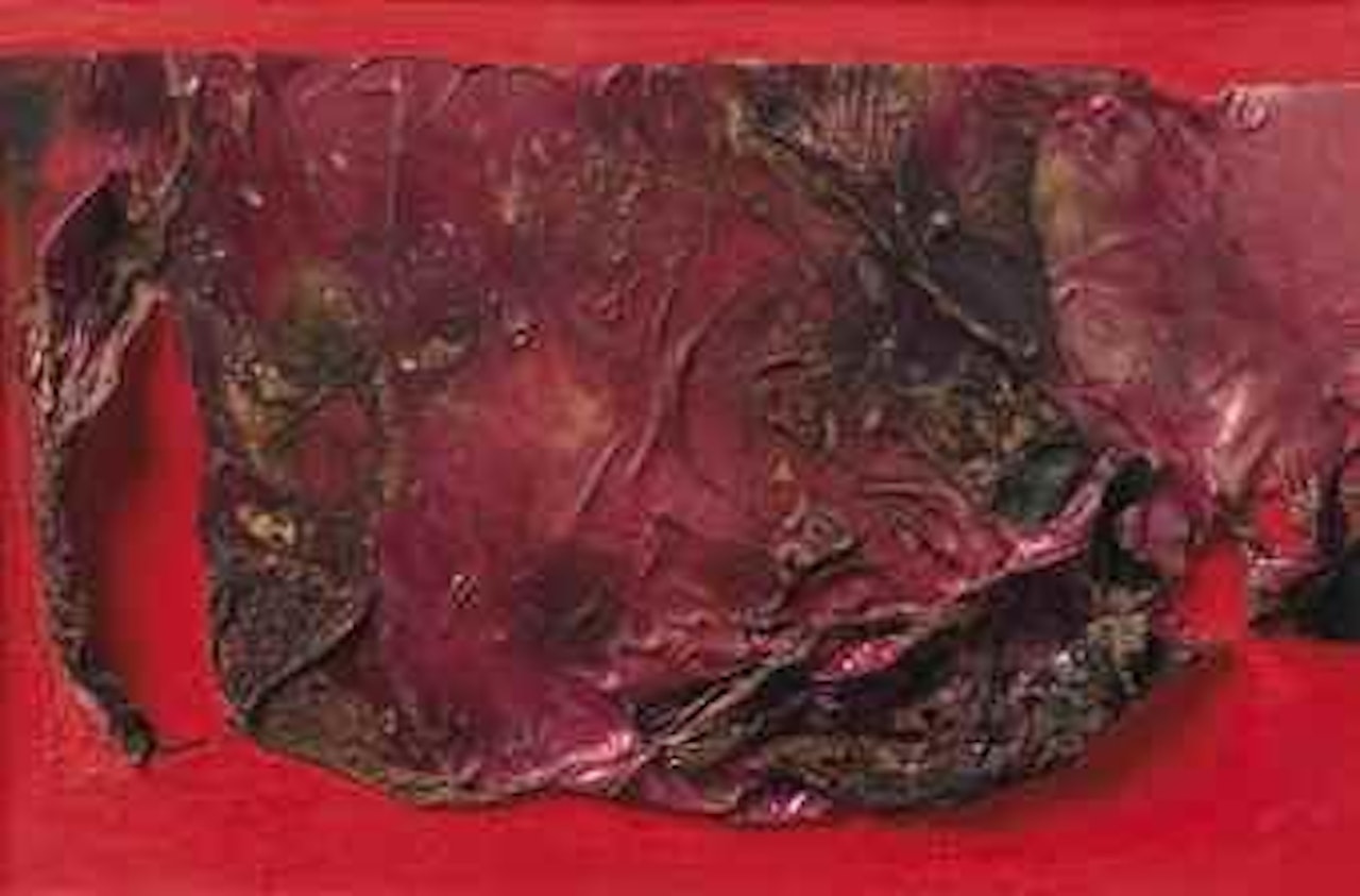Rosso plastica by Alberto Burri