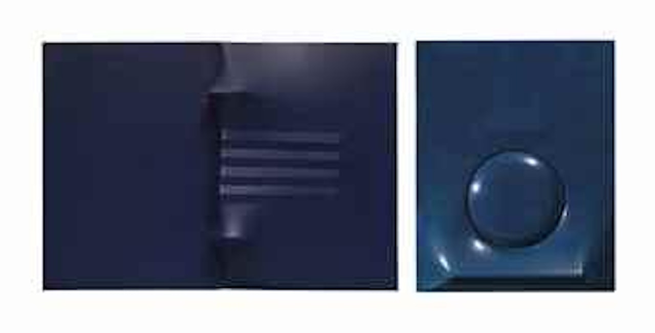 Blu (1 and 2) by Agostino Bonalumi