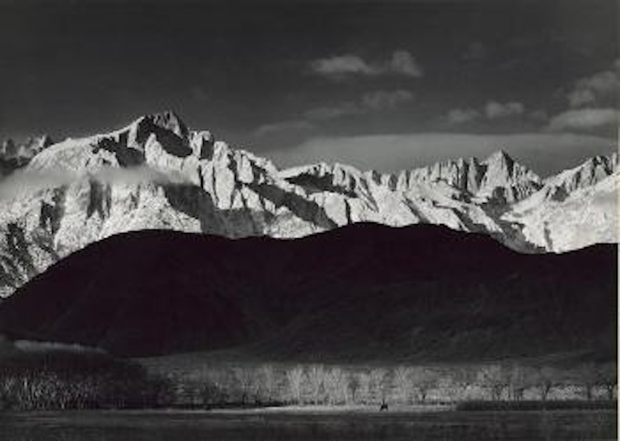Winter Sunrise, Sierra Nevada from Lone Pine, California, 1944 by Ansel Adams