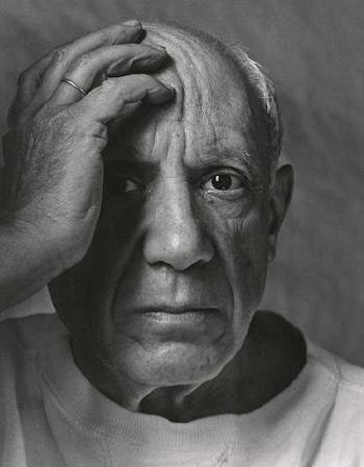 Pablo Picasso, Vallauris, France, 1954 by Arnold Newman