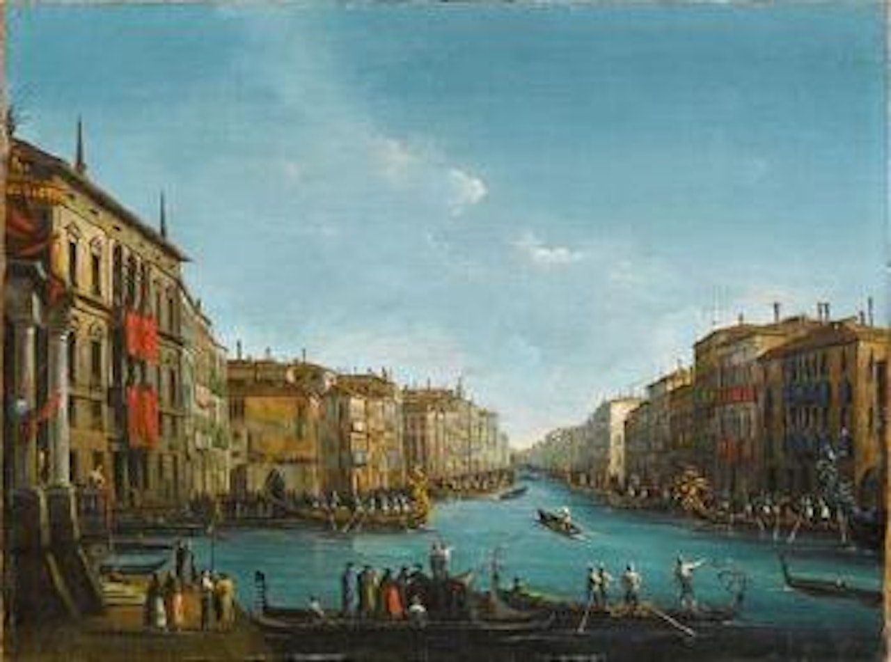 The Regatta on Grand Canal, Venice by Giuseppe Bernardino Bison