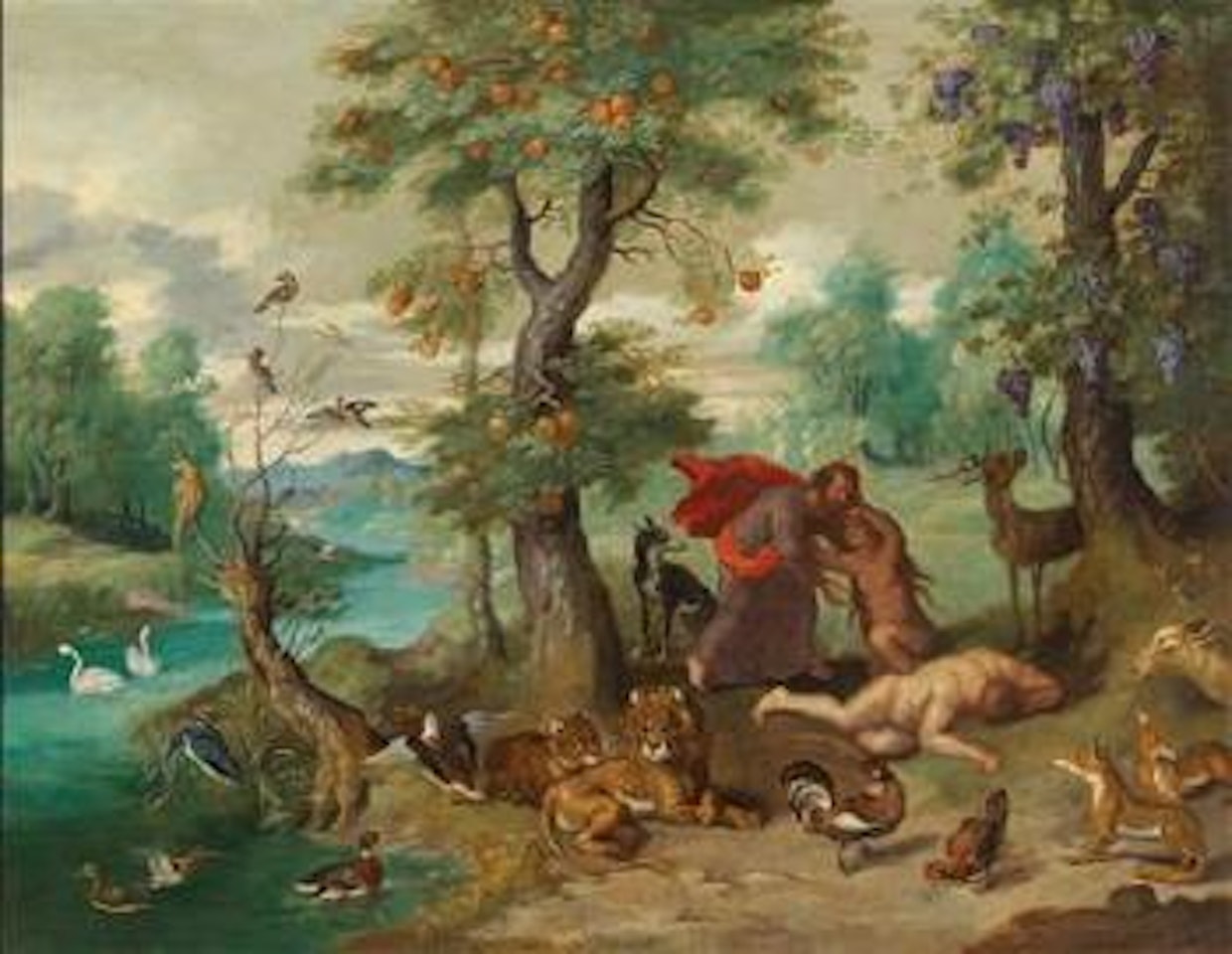 The Creation of Eve(Genesis 1:2, 21) by Jan Brueghel the Younger
