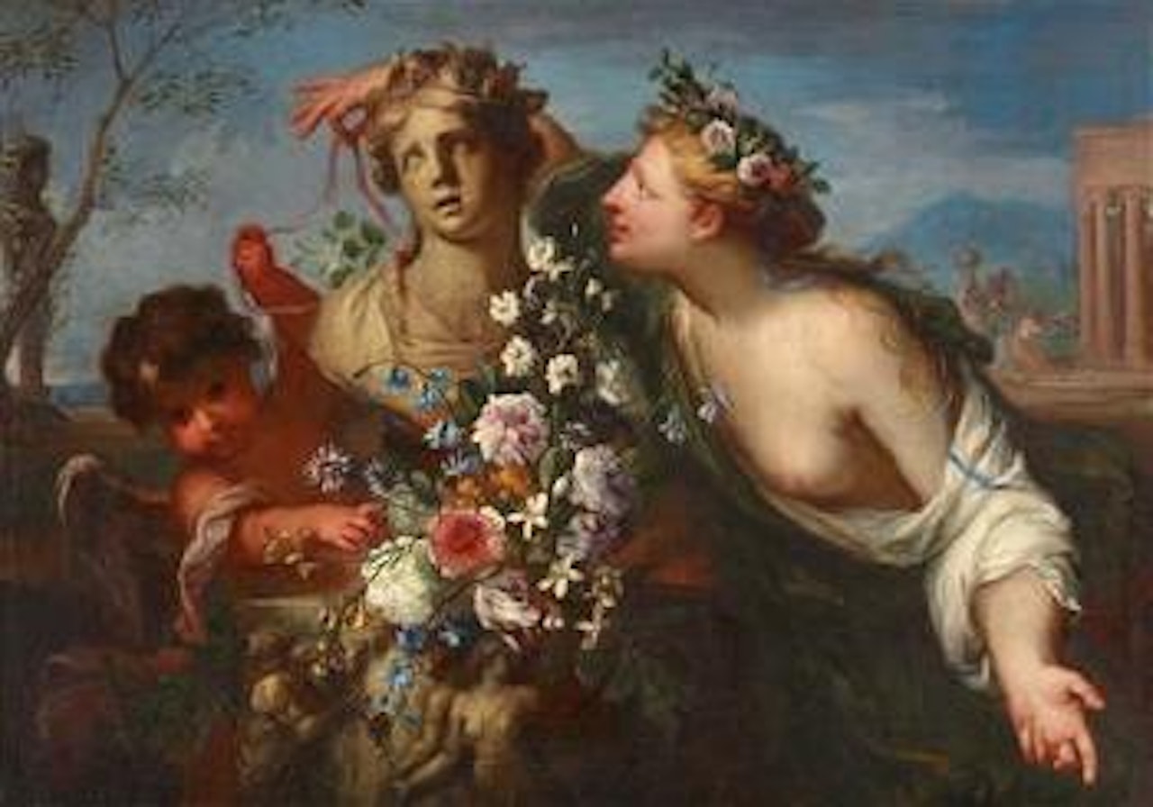 Homage to Flora by Roman School