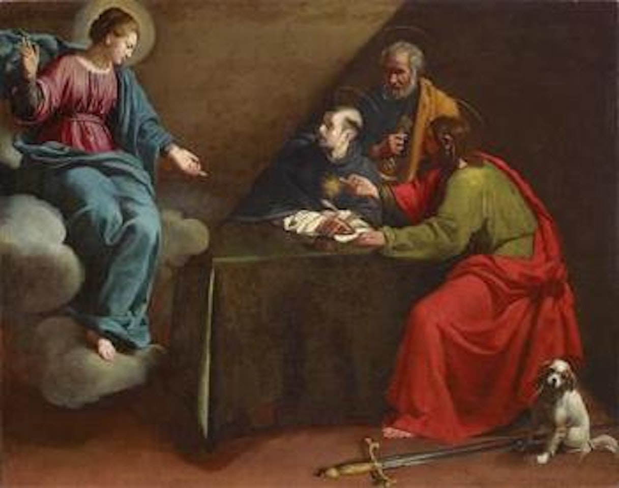 The Virgin, Saint Peter, Saint Paul appearing to Saint Thomas Aquinas by French School