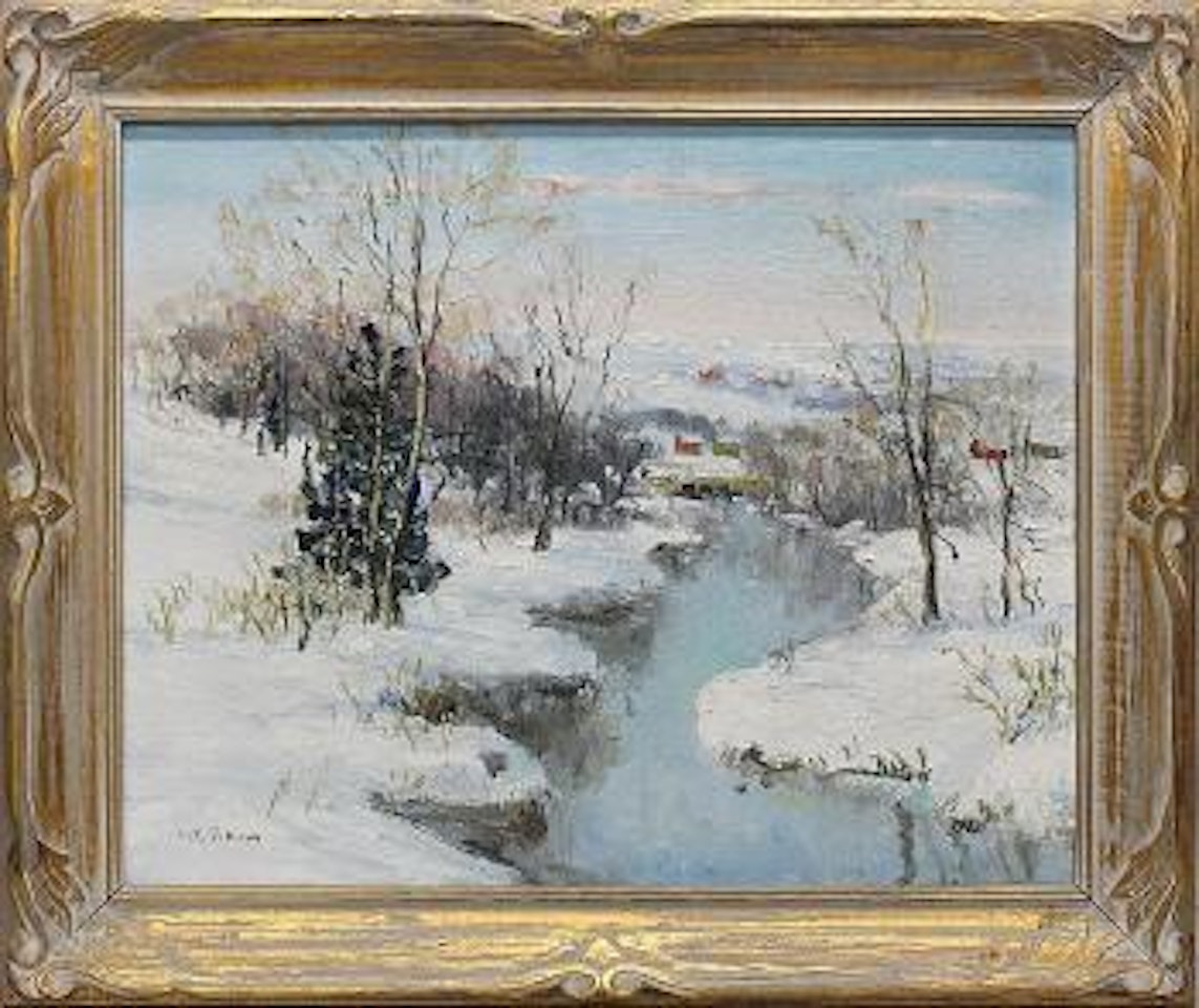 The brook winter 1952 by Walter Emerson Baum
