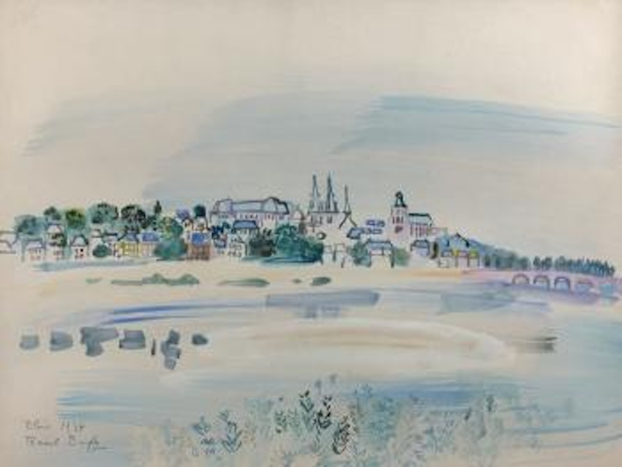Vue de Blois by Raoul Dufy