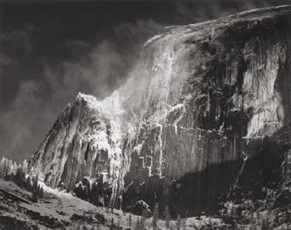 Half Dome, Blowing Snow, Yosemite National Park, California by Ansel Adams