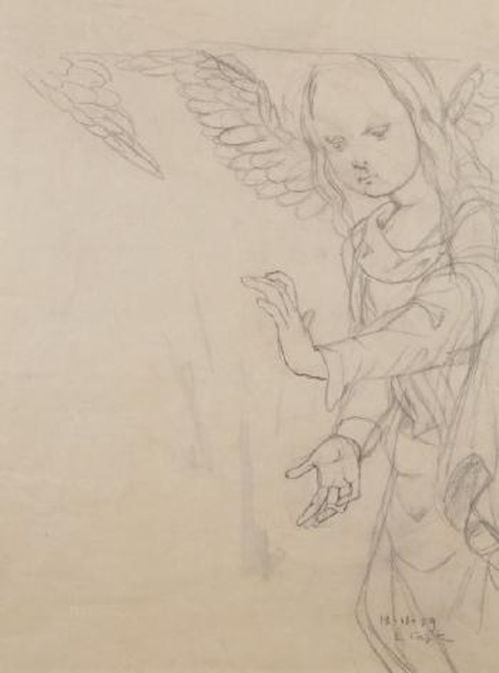 L'ange by Leonard Tsuguharu Foujita