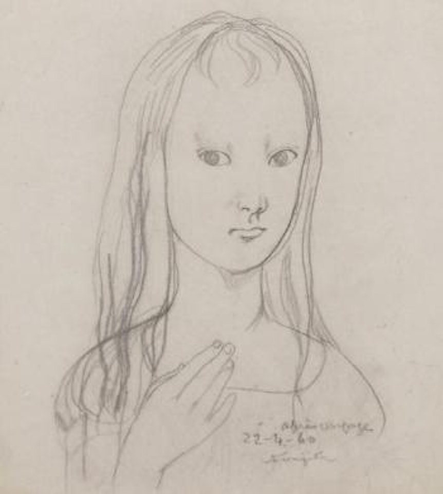 Jeune fille by Leonard Tsuguharu Foujita