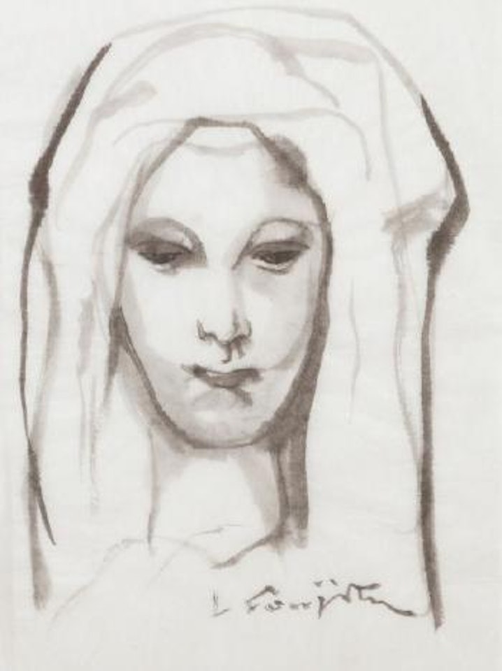 Le femme au voile by Leonard Tsuguharu Foujita