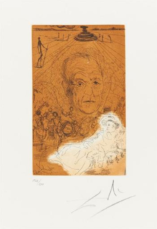 Hommage à Konrad Adenauer by Salvador Dali