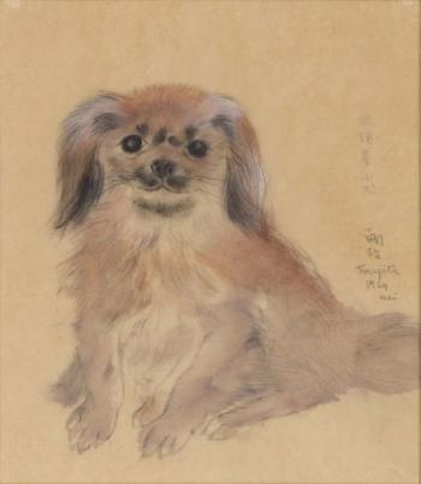 Petit chien assis by Leonard Tsuguharu Foujita