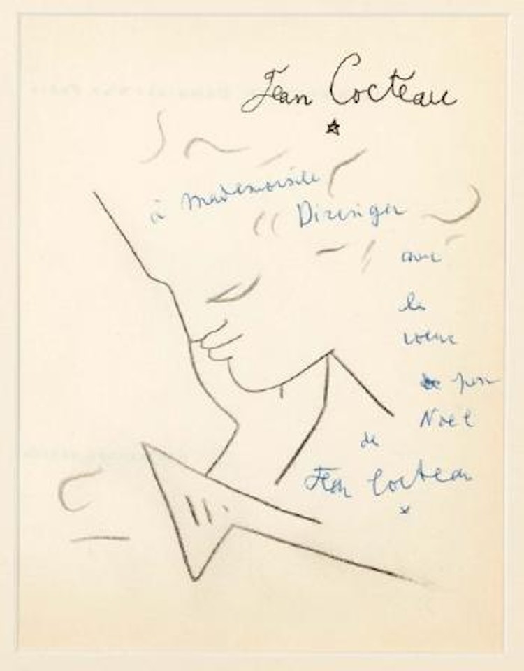 Jeune fille lisant une lettre d'amour by Jean Cocteau