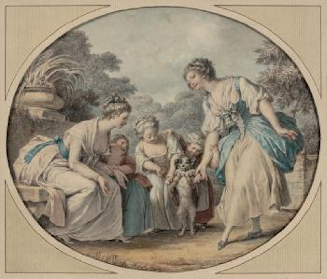 Le chien savant by Jean-Honore Fragonard by Jean-Honoré Fragonard
