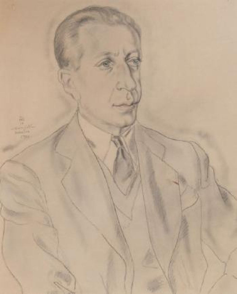 Portrait de Louis Alleq by Leonard Tsuguharu Foujita