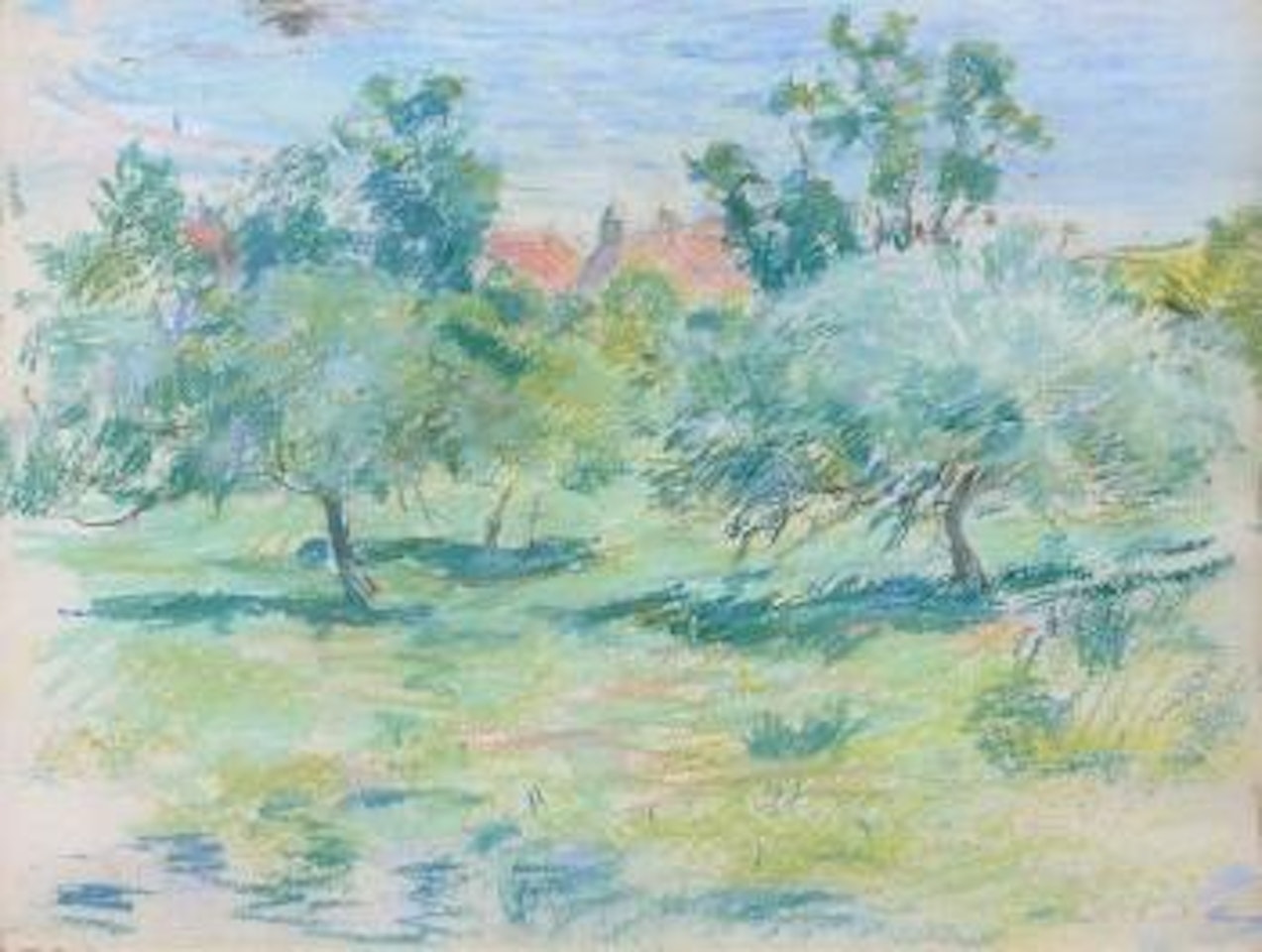 Verger à Jersey by Berthe Morisot