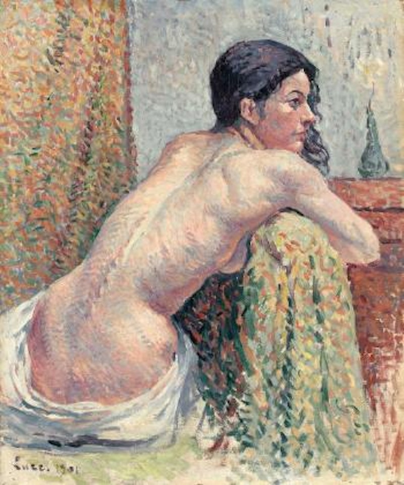 Femme nue assise de trois quarts by Maximilien Luce