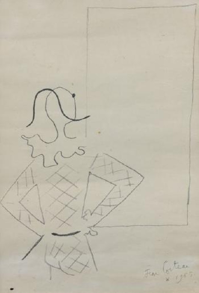 Arlequin mains sur les hanches by Jean Cocteau