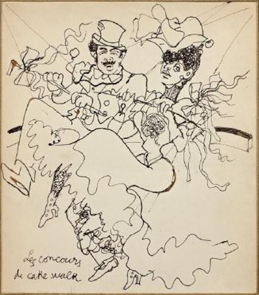 Les concours de Cake walk (dessin pour le Figaro) by Jean Cocteau