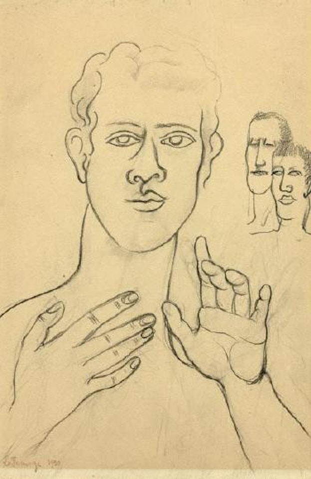 Jeune homme aux mains levées by Roger de la Fresnaye