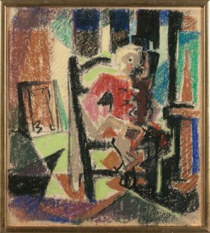 Portrait d’un enfant dans l’atelier de l’artiste by André Masson