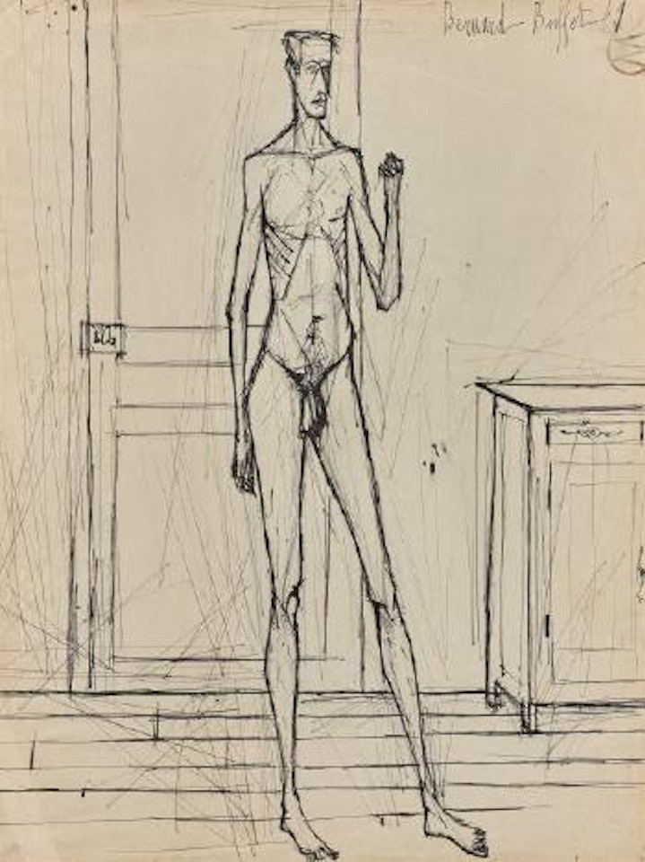 Autoportrait dans l’atelier by Bernard Buffet