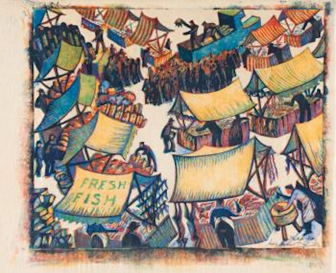 Market Day (Coppel Sa 38) by Sybil Andrews