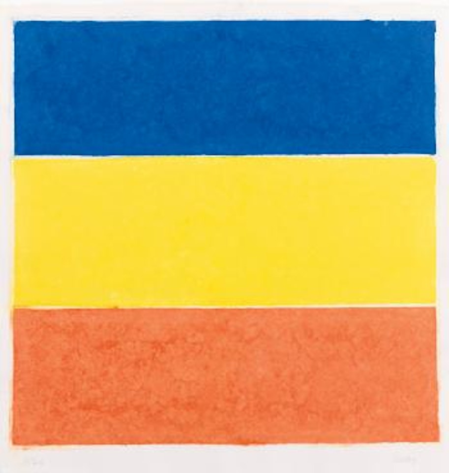 Colored Paper Image XVI (Blue/Yellow/Red) (Axsom156) by Ellsworth Kelly