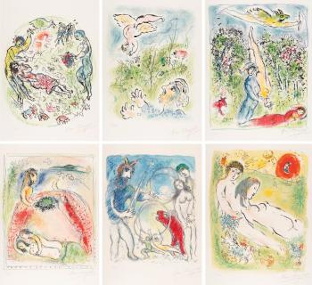 Sur La Terre Des Dieux (In The Land Of The Gods) (M 529-540; C Bk 72) by Marc Chagall