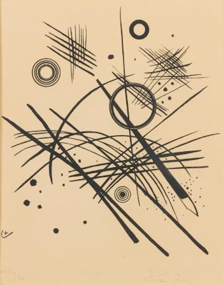 Schwarze Linien (Roethal 184) by Wassily Kandinsky